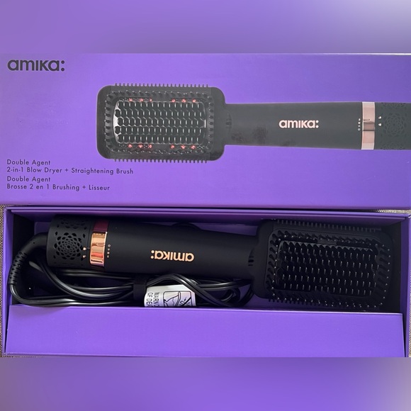 ✅Amika Double Agent 
2-in-1 Blow Dryer and Straightening Brush - Picture 3 of 4